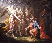 Abraham and Three Angels, Gaspare Diziani